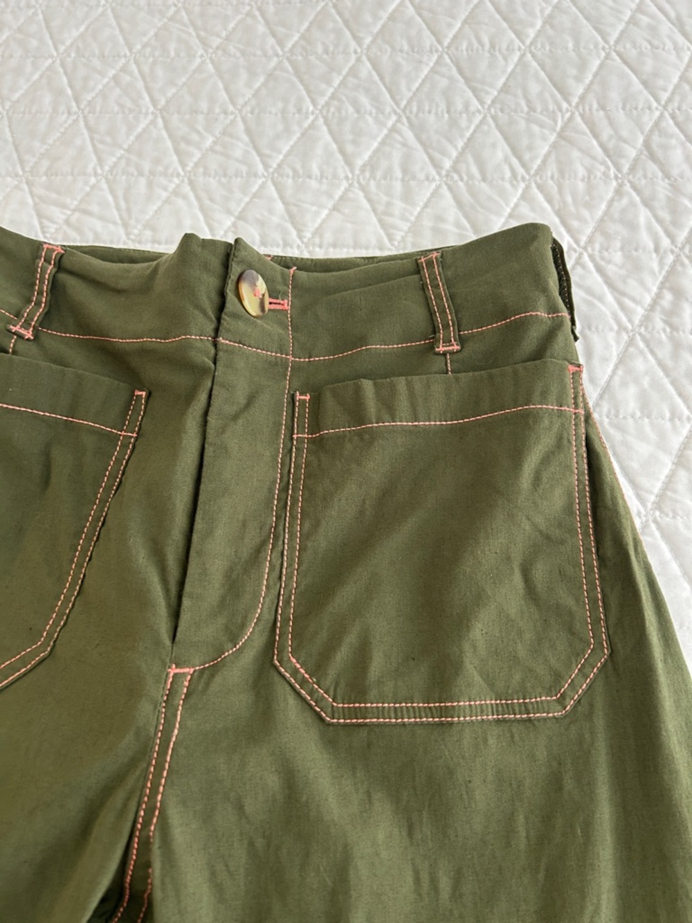 Maeve by Anthropologie Colette Contrast Stitch Edition Pants - Picture 2 of 5